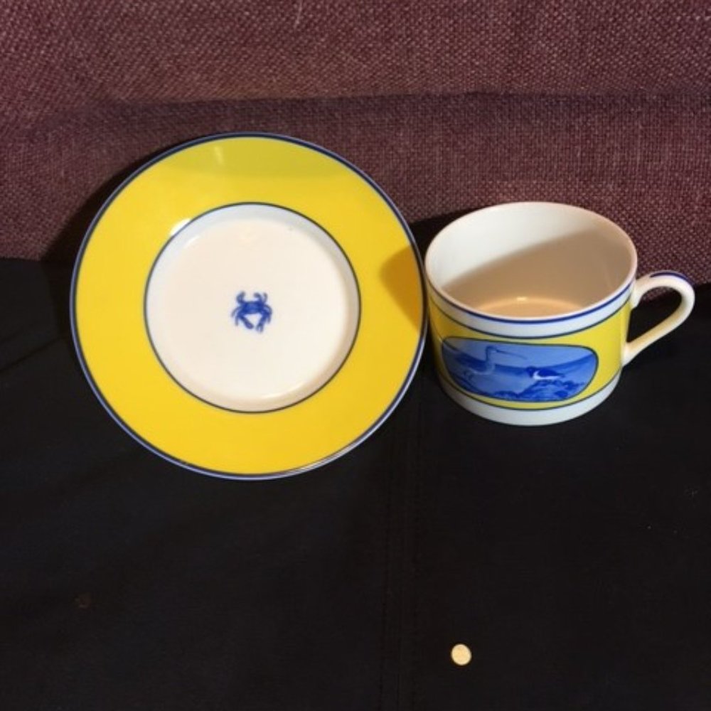 Lynn Chase Costa Azzurra Blue Shells & Sea Life dinnerware pieces